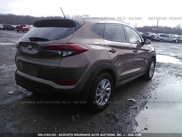 KM8J3CA43GU187831 - 2016 HYUNDAI TUCSON LIMITED/SPORT AND ECO/SE BROWN photo 4
