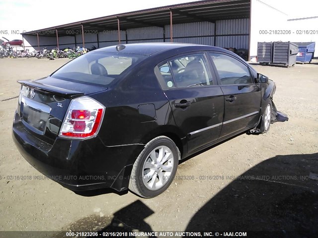 3N1AB6APXBL680740 - 2011 NISSAN SENTRA 2.0/2.0S/SR/2.0SL BLACK photo 4