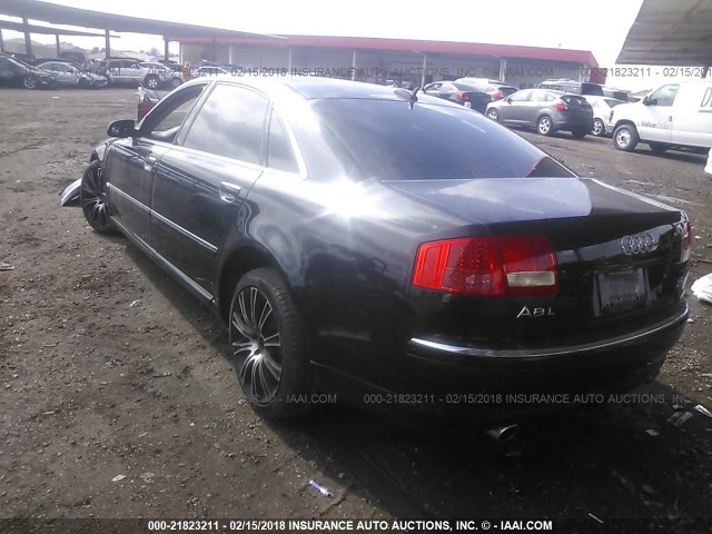 WAUML44E15N001591 - 2005 AUDI A8 L QUATTRO BLACK photo 3