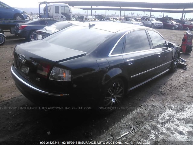 WAUML44E15N001591 - 2005 AUDI A8 L QUATTRO BLACK photo 4