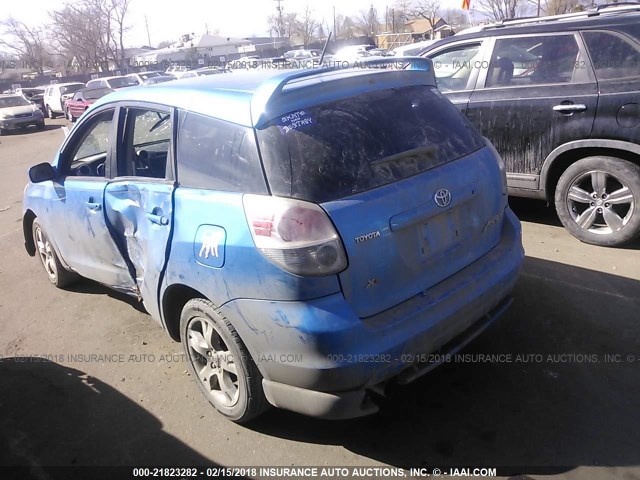 2T1KR32E07C655994 - 2007 TOYOTA COROLLA MATRIX XR BLUE photo 3