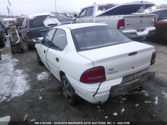 3B3ES47C0TT234154 - 1996 DODGE NEON HIGHLINE WHITE photo 3