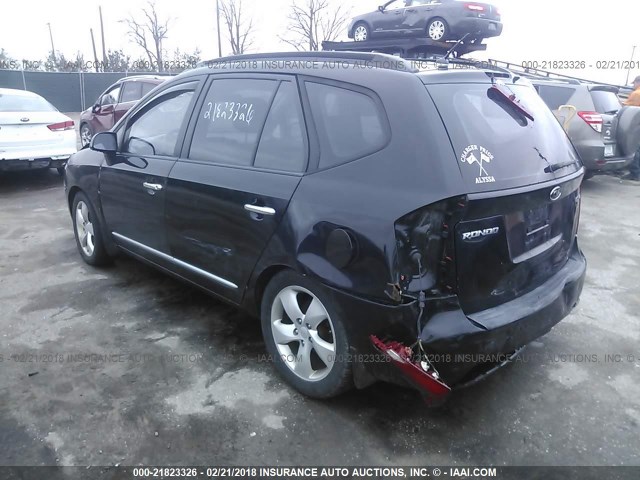 KNAFG526277112592 - 2007 KIA RONDO LX/EX BLACK photo 3