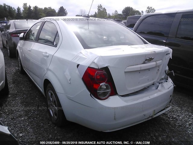 1G1JA5SG4F4175029 - 2015 CHEVROLET SONIC LS WHITE photo 3
