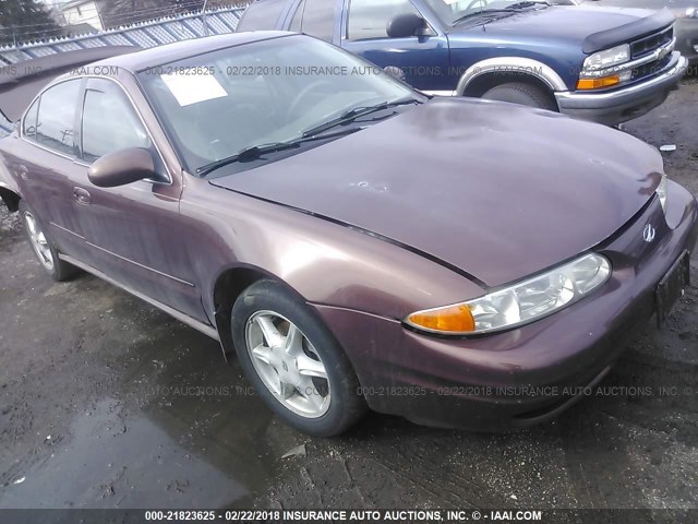 1G3NF52E0YC311285 - 2000 OLDSMOBILE ALERO GLS 勃艮第红 照片 1