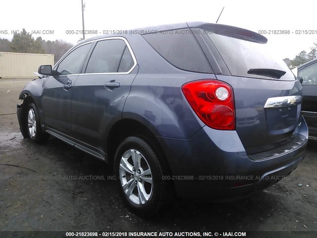 2GNALBEK1D6318831 - 2013 CHEVROLET EQUINOX LS BLUE photo 3