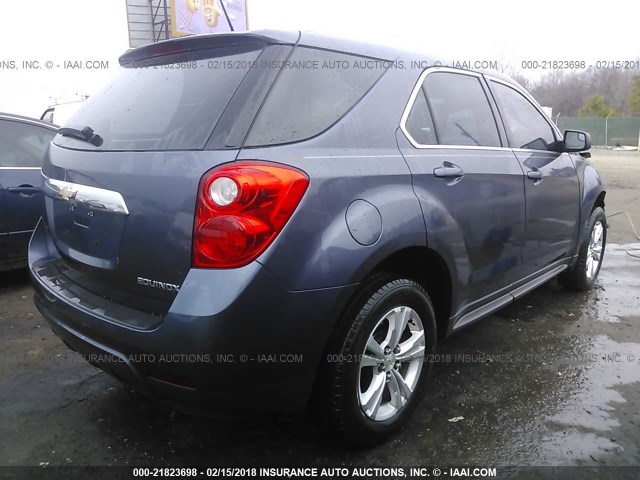 2GNALBEK1D6318831 - 2013 CHEVROLET EQUINOX LS BLUE photo 4