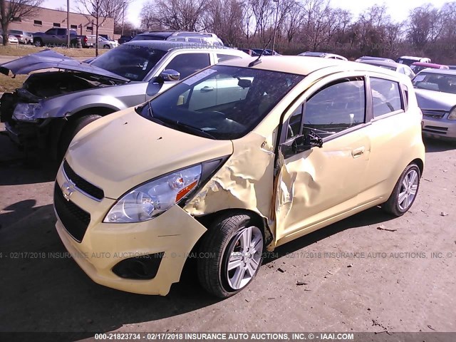 KL8CB6S90EC521319 - 2014 CHEVROLET SPARK LS YELLOW photo 6