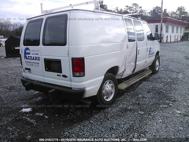 1FTNE2EW4DDA80675 - 2013 FORD ECONOLINE E250 VAN WHITE photo 4