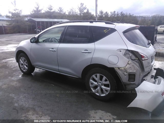 JN8AZ1MW9BW163443 - 2011 NISSAN MURANO S/SL/LE SILVER photo 3