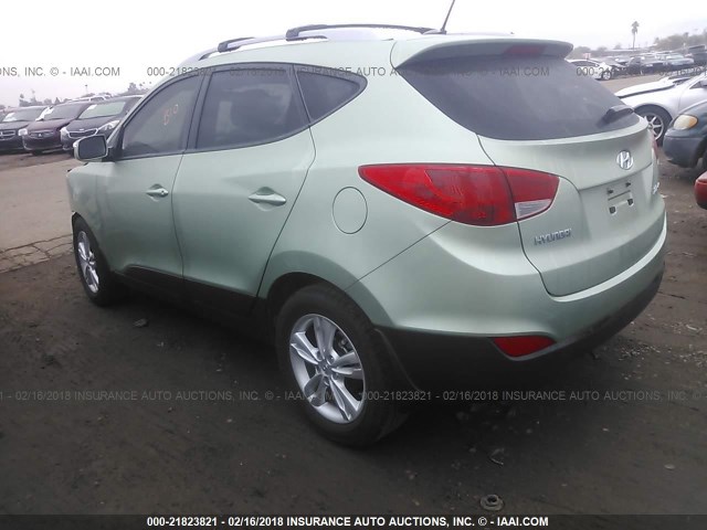 KM8JU3AC2CU324272 - 2012 HYUNDAI TUCSON GLS/LIMITED GREEN photo 3