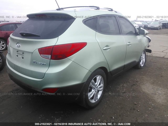 KM8JU3AC2CU324272 - 2012 HYUNDAI TUCSON GLS/LIMITED GREEN photo 4