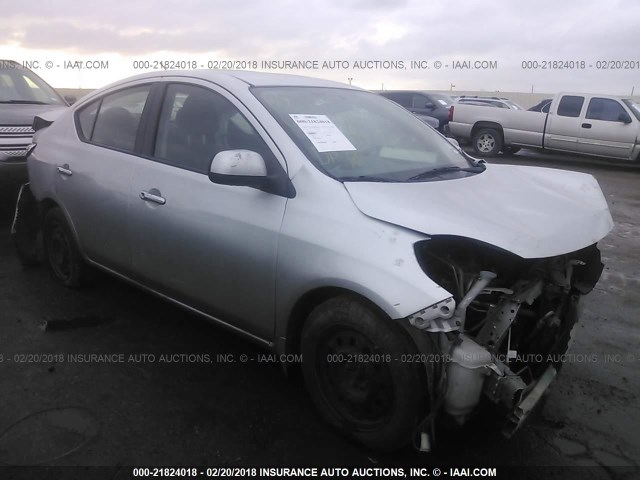 3N1CN7APXCL944241 - 2012 NISSAN VERSA S/SV/SL SILVER photo 1