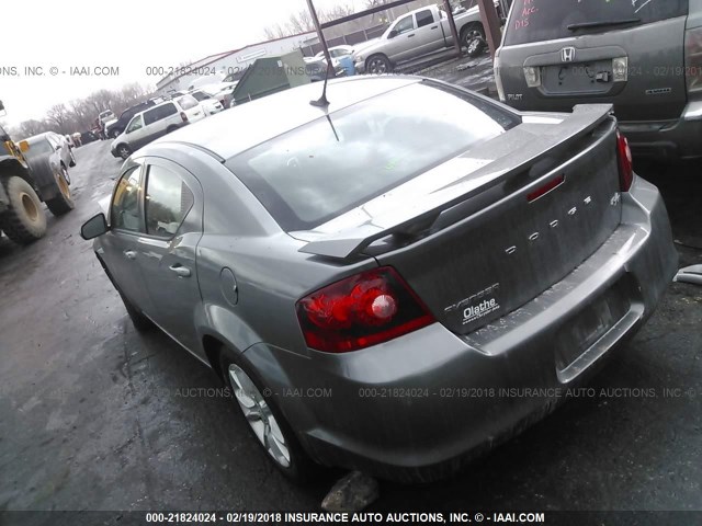 1C3CDZBG9CN112646 - 2012 DODGE AVENGER R/T GRAY photo 3