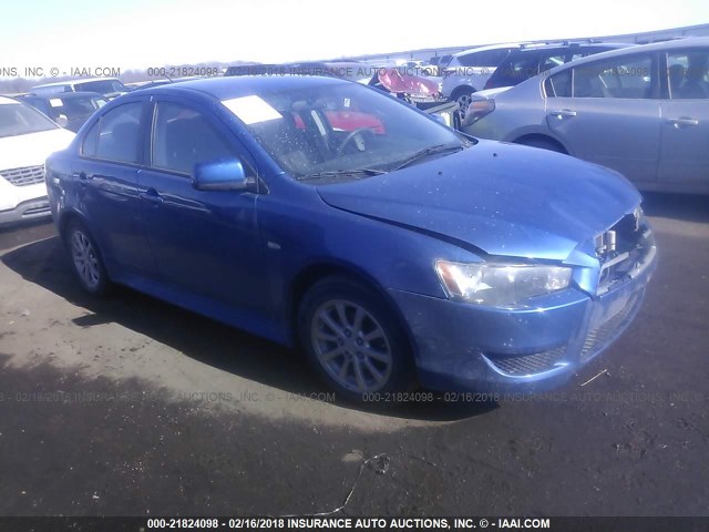 JA32U2FU8BU002284 - 2011 MITSUBISHI LANCER ES/ES SPORT BLUE photo 1