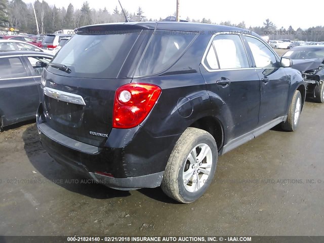 2GNALAEK2E6210343 - 2014 CHEVROLET EQUINOX LS BLACK photo 4