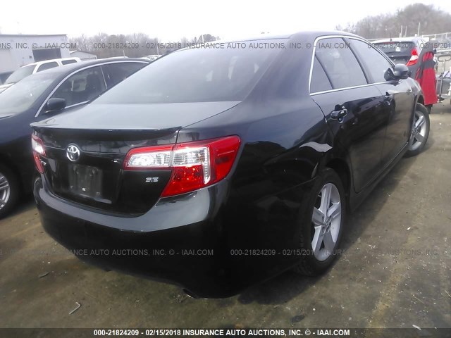 4T1BF1FK9CU174082 - 2012 TOYOTA CAMRY SE/LE/XLE BLACK photo 4