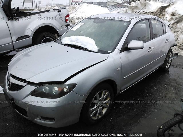 JM1BK32F981862581 - 2008 MAZDA 3 I SILVER photo 2