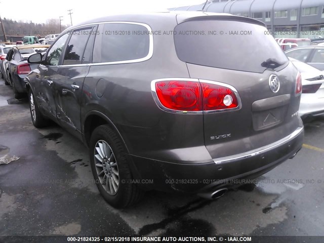 5GAEV23738J236032 - 2008 BUICK ENCLAVE CXL BROWN photo 3