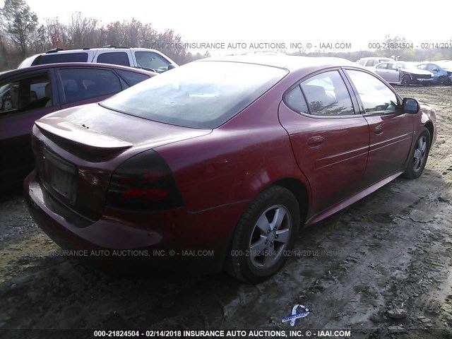 2G2WP552471125244 - 2007 PONTIAC GRAND PRIX RED photo 4