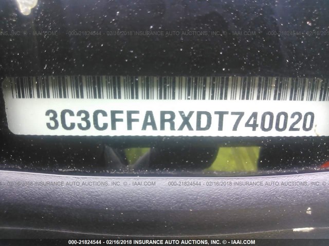 3C3CFFARXDT740020 - 2013 FIAT 500 POP YELLOW photo 9