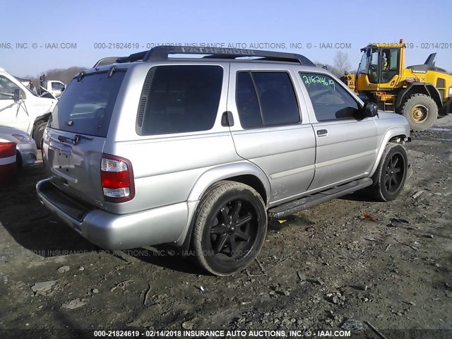 JN8DR09Y24W919862 - 2004 NISSAN PATHFINDER LE/SE SILVER photo 4