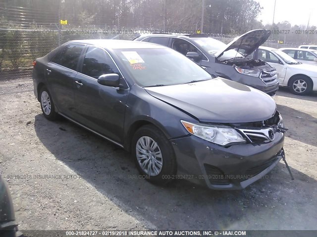 4T4BF1FK0DR280959 - 2013 TOYOTA CAMRY L/SE/LE/XLE GRAY photo 1
