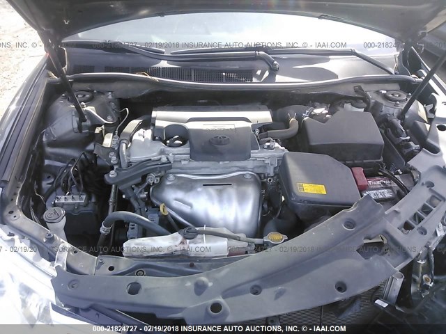 4T4BF1FK0DR280959 - 2013 TOYOTA CAMRY L/SE/LE/XLE GRAY photo 10