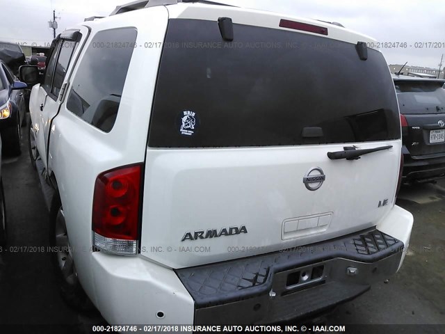 5N1AA08A56N730895 - 2006 NISSAN ARMADA SE/LE WHITE photo 3