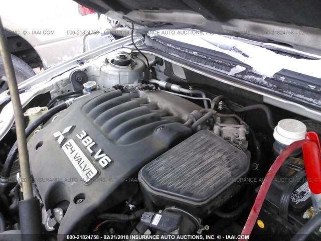 4A3AB36S66E022814 - 2006 MITSUBISHI GALANT LS MEDIUM SILVER photo 10