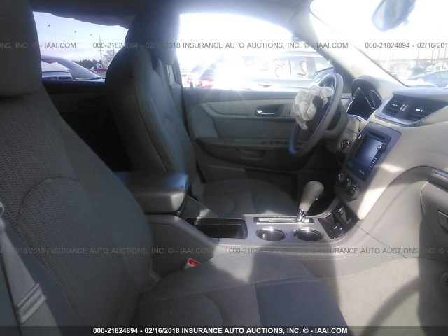 1GNKRFKD0FJ217088 - 2015 CHEVROLET TRAVERSE LS BLUE photo 5