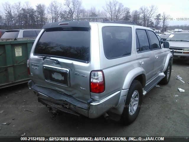 JT3HN86R029074417 - 2002 TOYOTA 4RUNNER SR5 SILVER photo 4