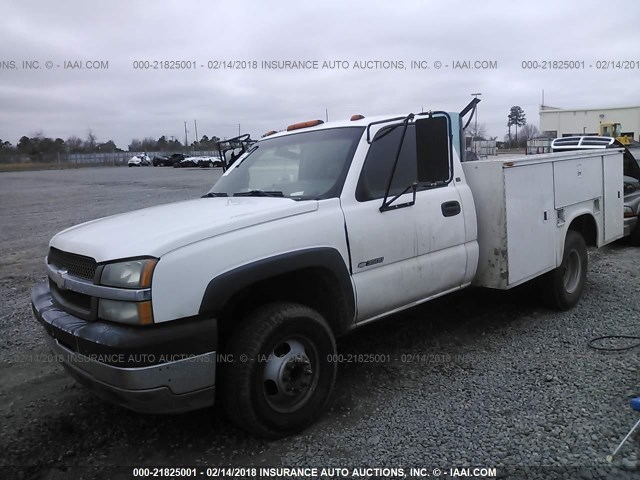 1GBJC34U03E308758 - 2003 CHEVROLET SILVERADO C3500 WHITE photo 2