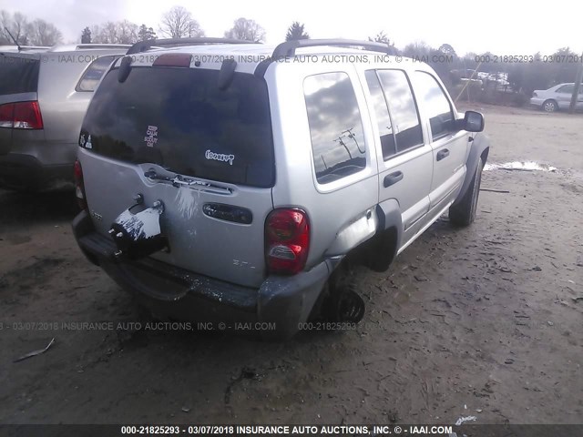 1J4GK48KX2W225090 - 2002 JEEP LIBERTY SPORT 银色 照片 4