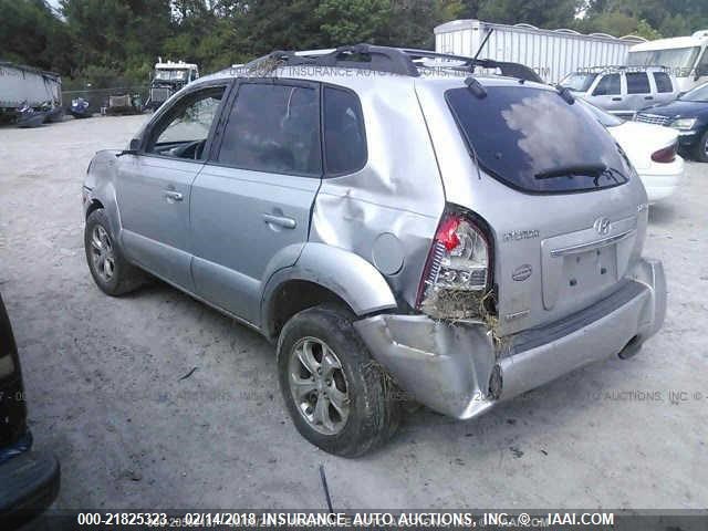 KM8JN12B49U950597 - 2009 HYUNDAI TUCSON SE/LIMITED SILVER photo 3