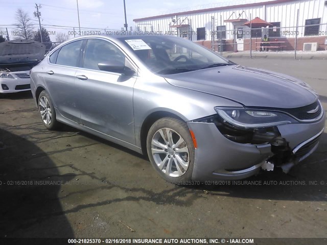 1C3CCCAB1FN723670 - 2015 CHRYSLER 200 LIMITED SILVER photo 1