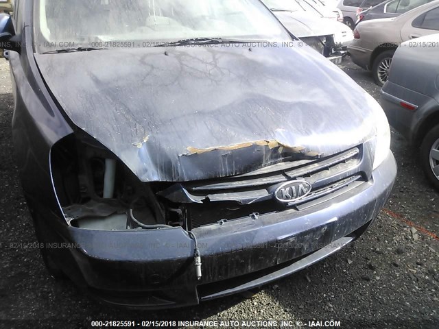 KNDMB233766057153 - 2006 KIA SEDONA EX/LX BLUE photo 6