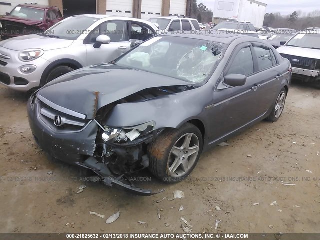 19UUA66275A056952 - 2005 ACURA TL GRAY photo 2