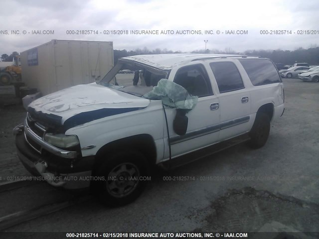 3GNEC16Z04G244118 - 2004 CHEVROLET SUBURBAN C1500 WHITE photo 2