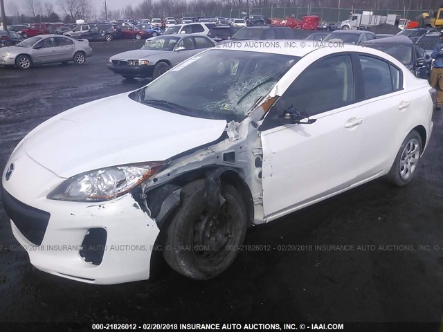 JM1BL1UG3C1517918 - 2012 MAZDA 3 I WHITE photo 2