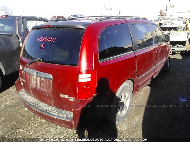 2D8HN54X99R539357 - 2009 DODGE GRAND CARAVAN SXT MAROON photo 4