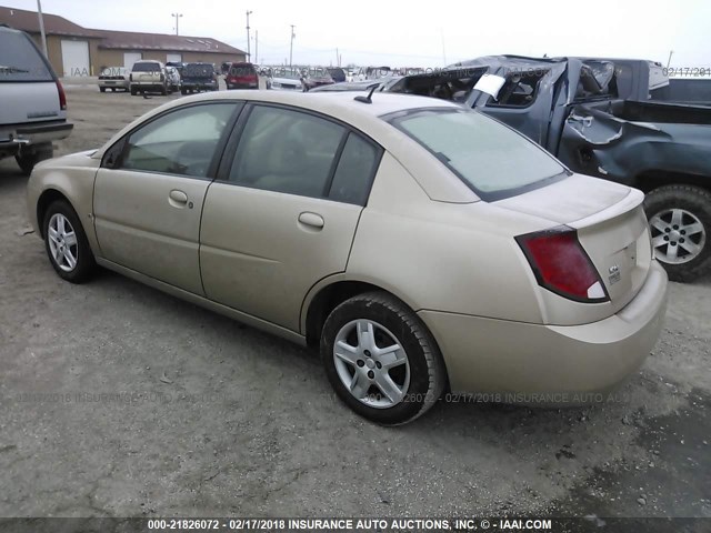 1G8AJ55F07Z111613 - 2007 SATURN ION LEVEL 2 GOLD photo 3