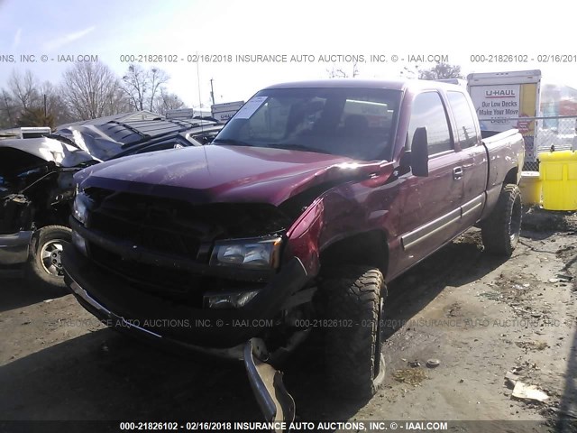 2GCEK19T041184580 - 2004 CHEVROLET SILVERADO K1500 RED photo 2