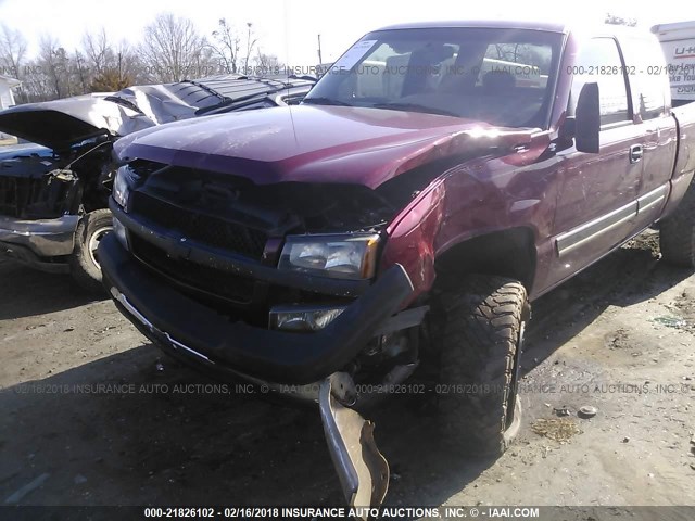 2GCEK19T041184580 - 2004 CHEVROLET SILVERADO K1500 RED photo 6