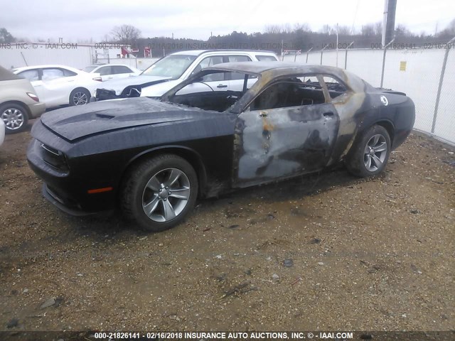 2C3CDZAG7FH712323 - 2015 DODGE CHALLENGER SXT BLACK photo 2