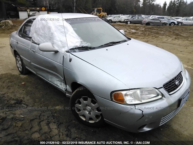 3N1CB51DX2L654390 - 2002 NISSAN SENTRA XE/GXE SILVER photo 1