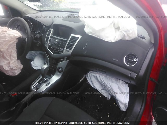 1G1PC5SB7F7150701 - 2015 CHEVROLET CRUZE LT RED photo 5