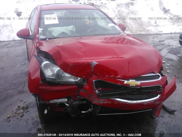1G1PC5SB7F7150701 - 2015 CHEVROLET CRUZE LT RED photo 6