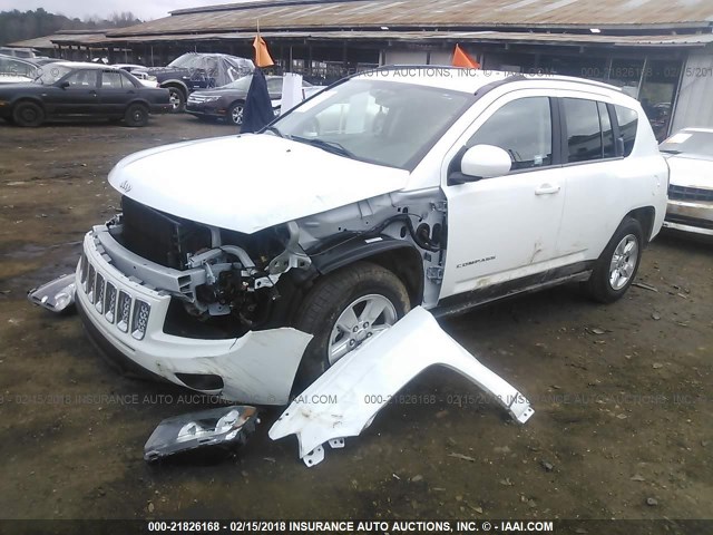 1C4NJCEA7GD705533 - 2016 JEEP COMPASS LATITUDE WHITE photo 2