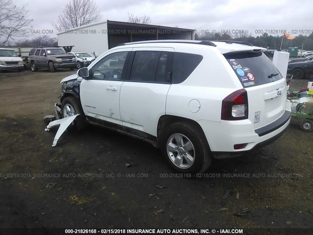 1C4NJCEA7GD705533 - 2016 JEEP COMPASS LATITUDE WHITE photo 3